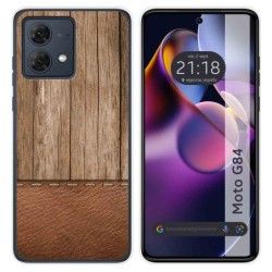 Funda Silicona para Motorola Moto G84 5G diseño Madera 09 Dibujos