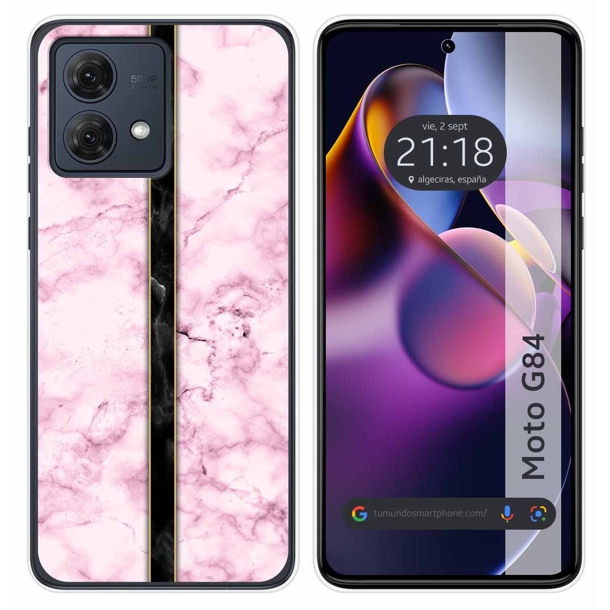 Funda Silicona para Motorola Moto G84 5G diseño Mármol 04 Dibujos