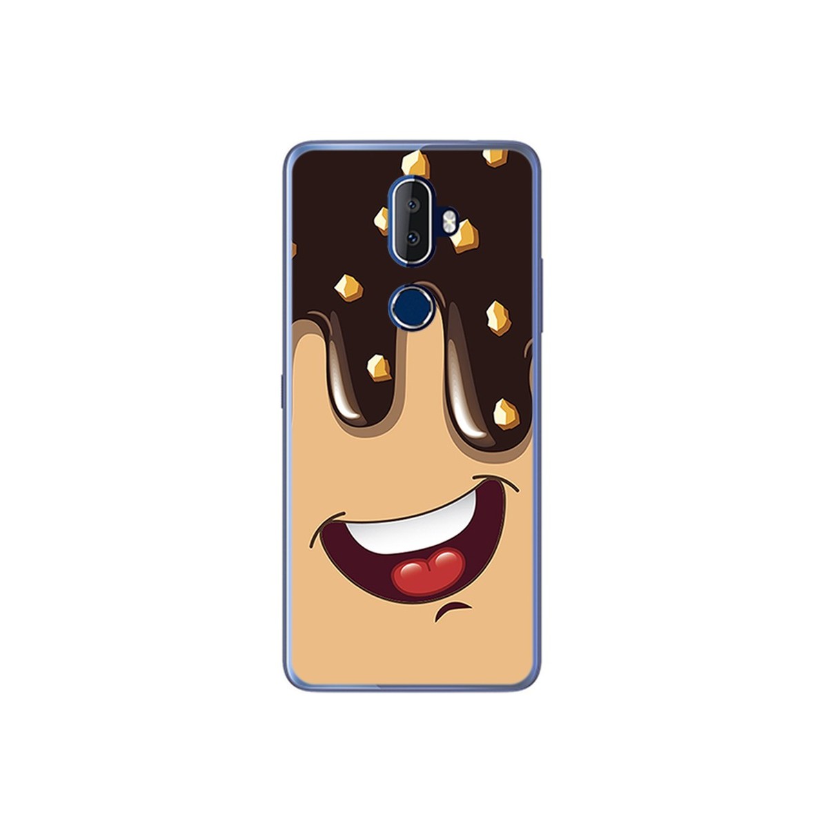 Funda Gel Tpu para Alcatel 3V Diseño Helado Chocolate Dibujos