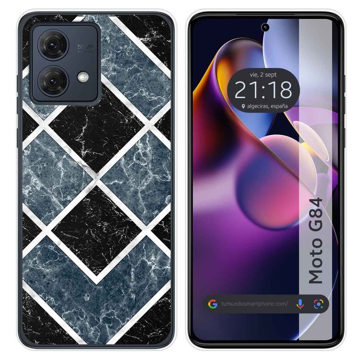 Funda Silicona para Motorola Moto G84 5G diseño Mármol 06 Dibujos