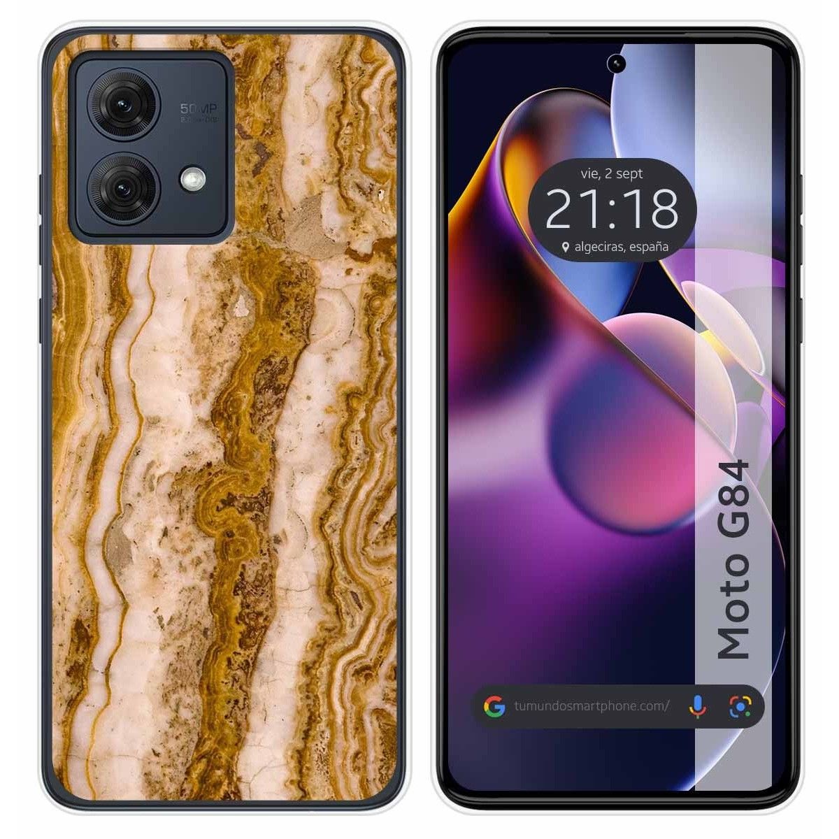 Funda Silicona para Motorola Moto G84 5G diseño Mármol 10 Dibujos