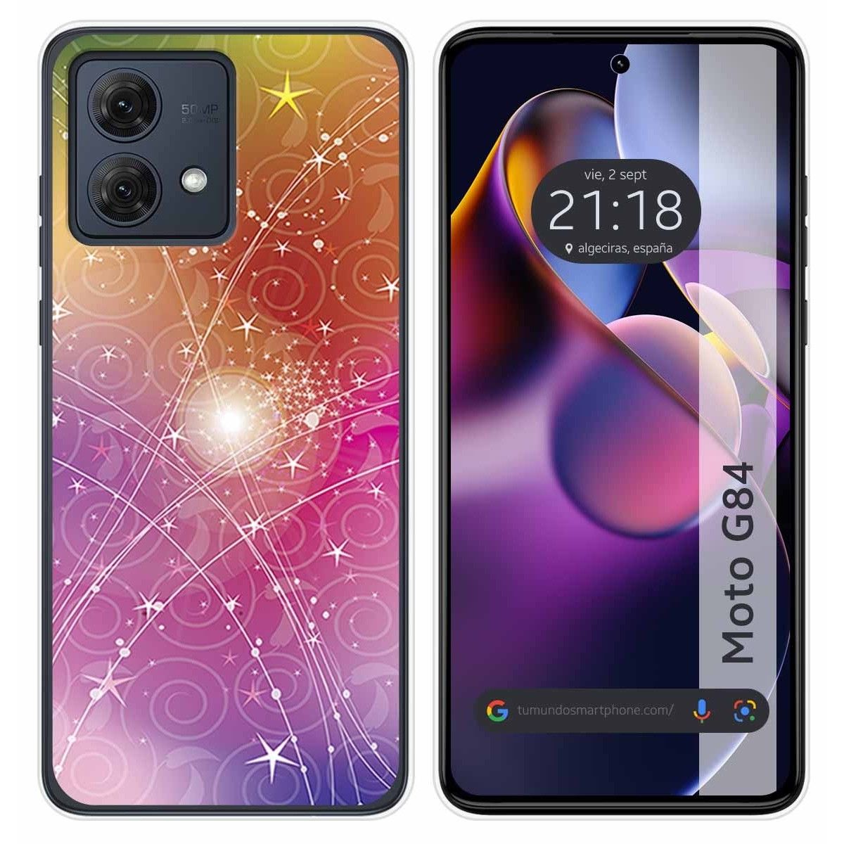 Funda Silicona para Motorola Moto G84 5G diseño Abstracto Dibujos