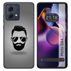 Funda Silicona para Motorola Moto G84 5G diseño Barba Dibujos