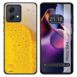 Funda Silicona para Motorola Moto G84 5G diseño Cerveza Dibujos