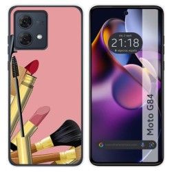 Funda Silicona para Motorola Moto G84 5G diseño Brochas Dibujos