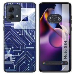 Funda Silicona para Motorola Moto G84 5G diseño Circuito Dibujos