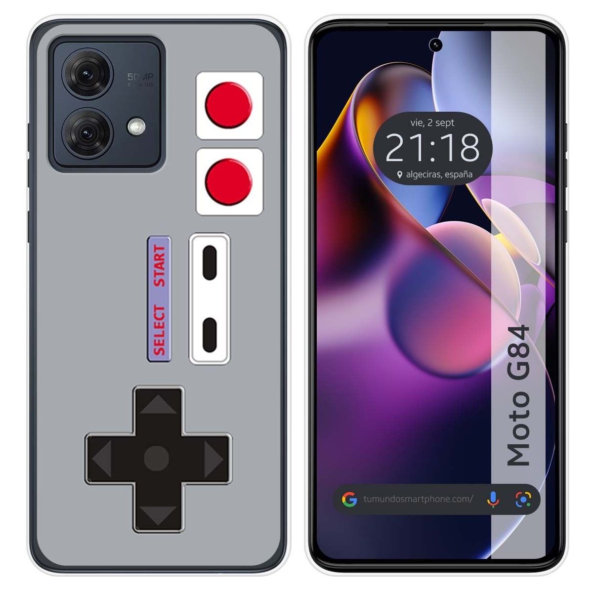 Funda Silicona para Motorola Moto G84 5G diseño Consola Dibujos