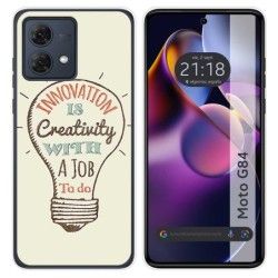 Funda Silicona para Motorola Moto G84 5G diseño Creativity Dibujos