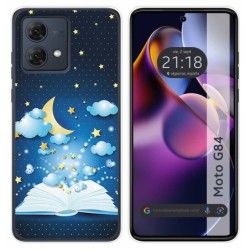 Funda Silicona para Motorola Moto G84 5G diseño Libro Cuentos Dibujos