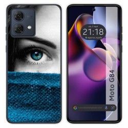 Funda Silicona para Motorola Moto G84 5G diseño Ojo Dibujos