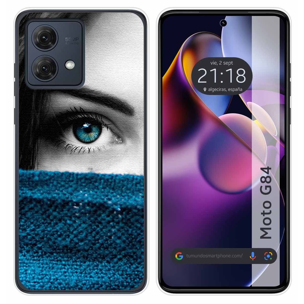 Funda Silicona para Motorola Moto G84 5G diseño Ojo Dibujos