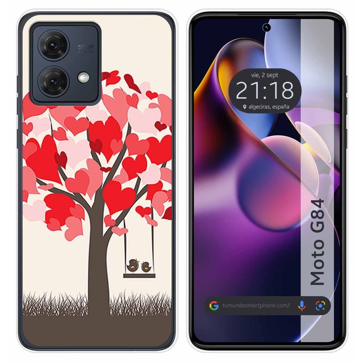 Funda Silicona para Motorola Moto G84 5G diseño Pajaritos Dibujos