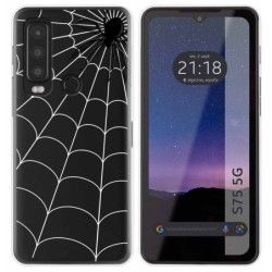 Funda Silicona Transparente para CAT S75 5G diseño Araña Dibujos