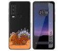 Funda Silicona Transparente para CAT S75 5G diseño Bufalo Dibujos