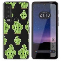 Funda Silicona Transparente para CAT S75 5G diseño Cactus Dibujos