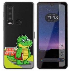 Funda Silicona Transparente para CAT S75 5G diseño Coco Dibujos