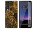 Funda Silicona Transparente para CAT S75 5G diseño Hojas Dibujos
