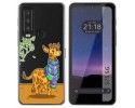 Funda Silicona Transparente para CAT S75 5G diseño Jirafa Dibujos