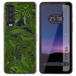 Funda Silicona Transparente para CAT S75 5G diseño Jungla Dibujos