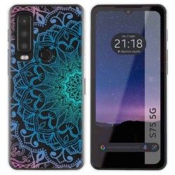 Funda Silicona Transparente para CAT S75 5G diseño Mandala Dibujos