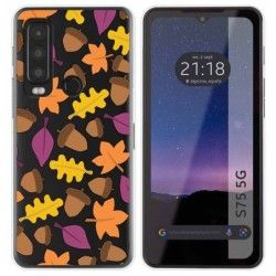 Funda Silicona Transparente para CAT S75 5G diseño Otoño Dibujos