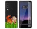 Funda Silicona Transparente para CAT S75 5G diseño Tigre Dibujos