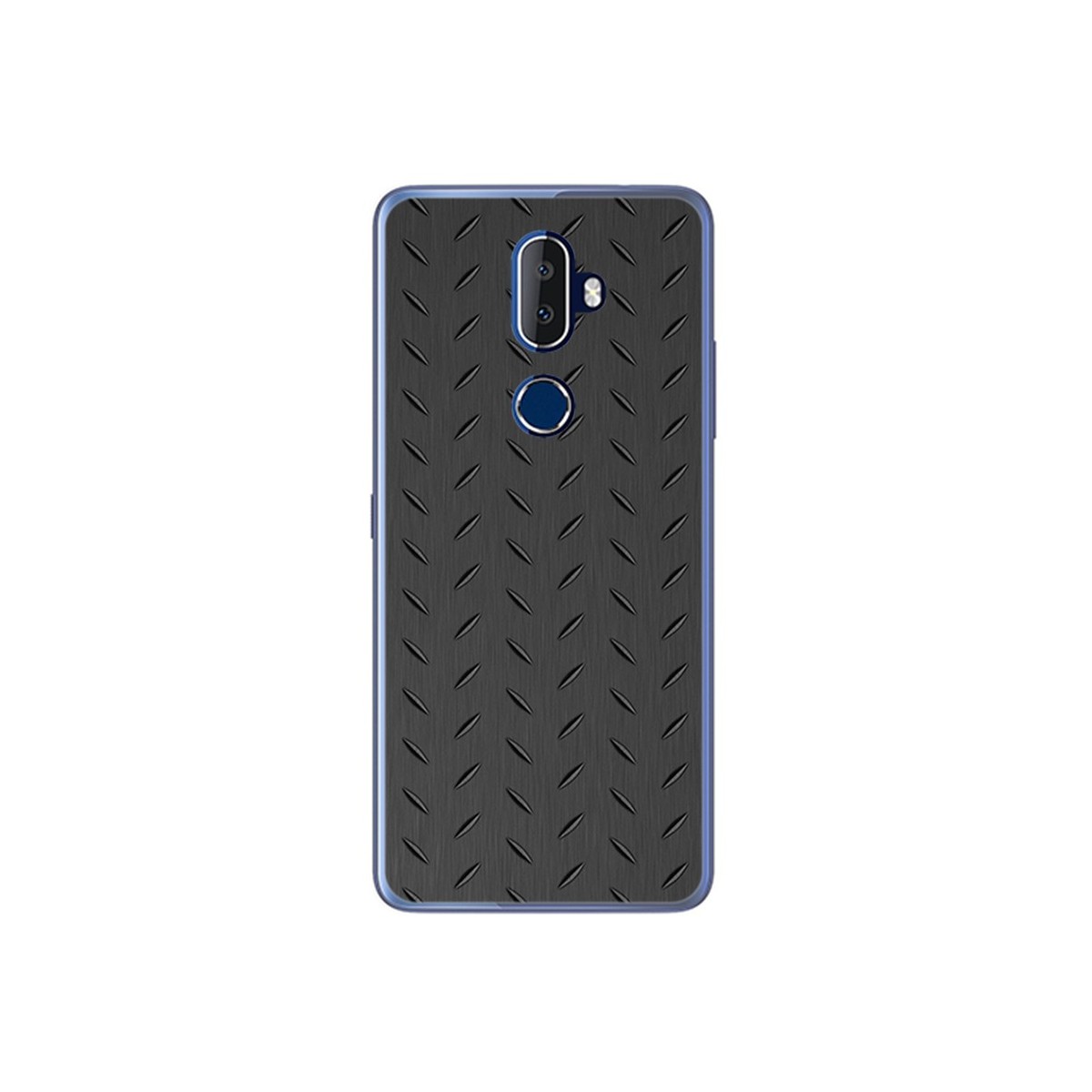 Funda Gel Tpu para Alcatel 3V Diseño Metal Dibujos