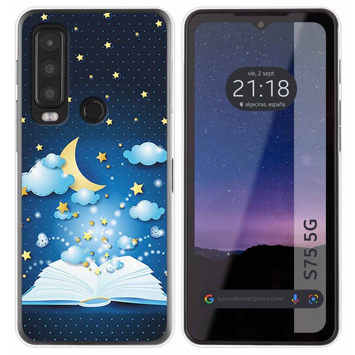 Funda Silicona para CAT S75 5G diseño Libro Cuentos Dibujos