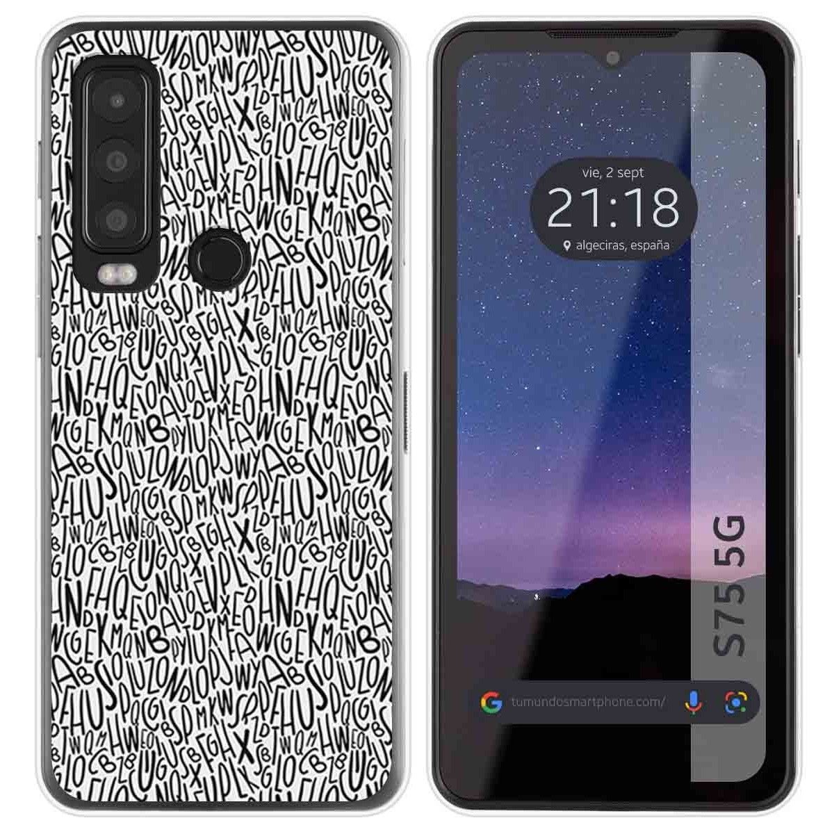 Funda Silicona para CAT S75 5G diseño Letras Dibujos