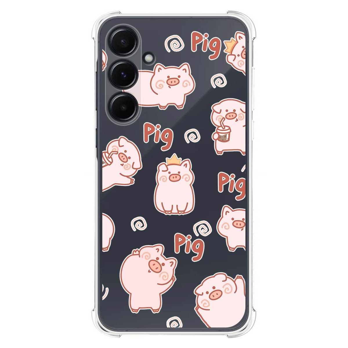 Funda Silicona Antigolpes para Samsung Galaxy A35 5G diseño Cerdos Dibujos