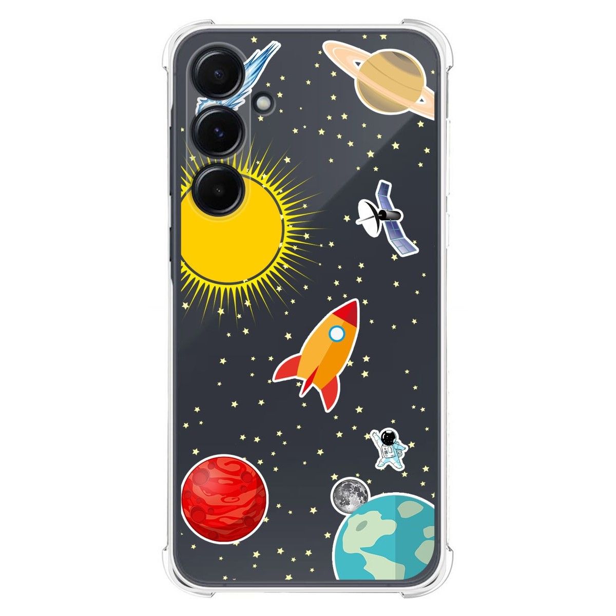 Funda Silicona Antigolpes para Samsung Galaxy A35 5G diseño Espacio Dibujos