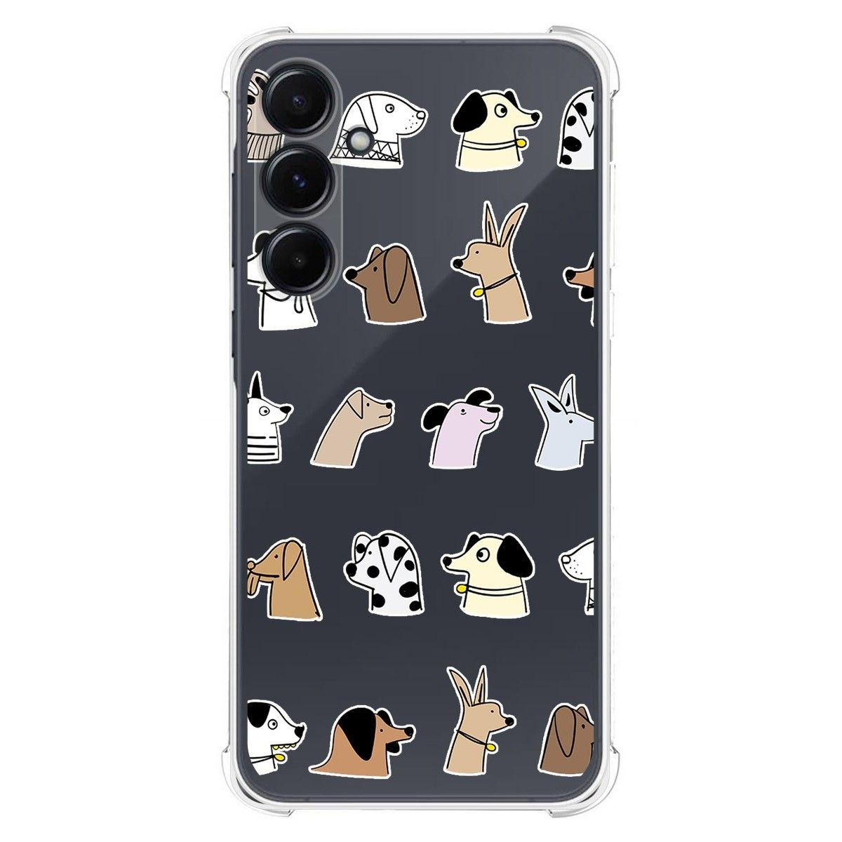 Funda Silicona Antigolpes para Samsung Galaxy A35 5G diseño Perros Dibujos