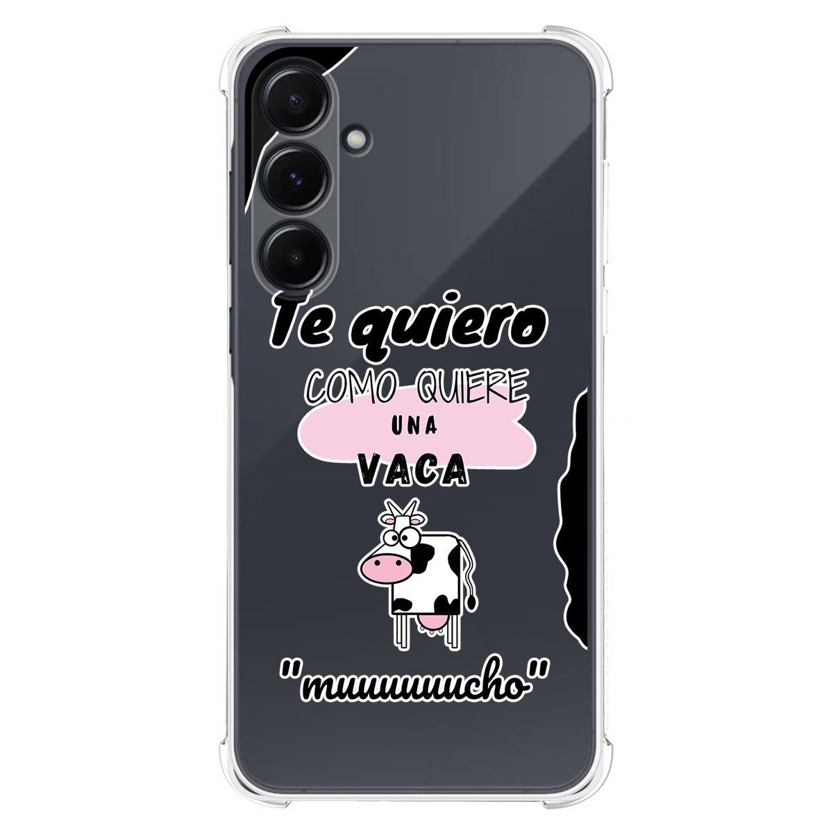 Funda Silicona Antigolpes para Samsung Galaxy A35 5G diseño Vaca Dibujos