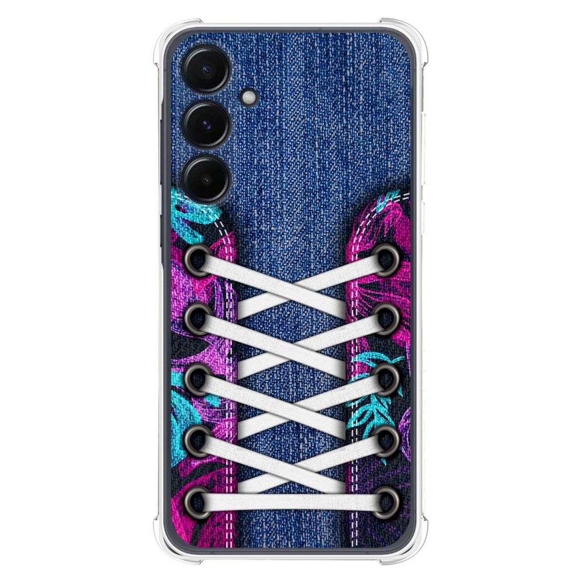 Funda Silicona Antigolpes para Samsung Galaxy A35 5G diseño Zapatillas 06 Dibujos