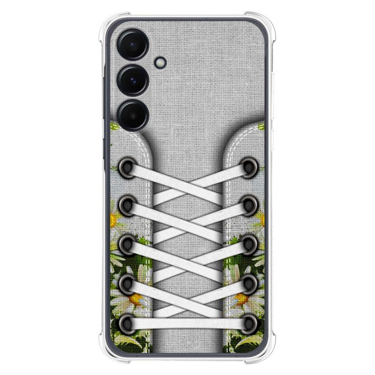 Funda Silicona Antigolpes para Samsung Galaxy A35 5G diseño Zapatillas 08 Dibujos