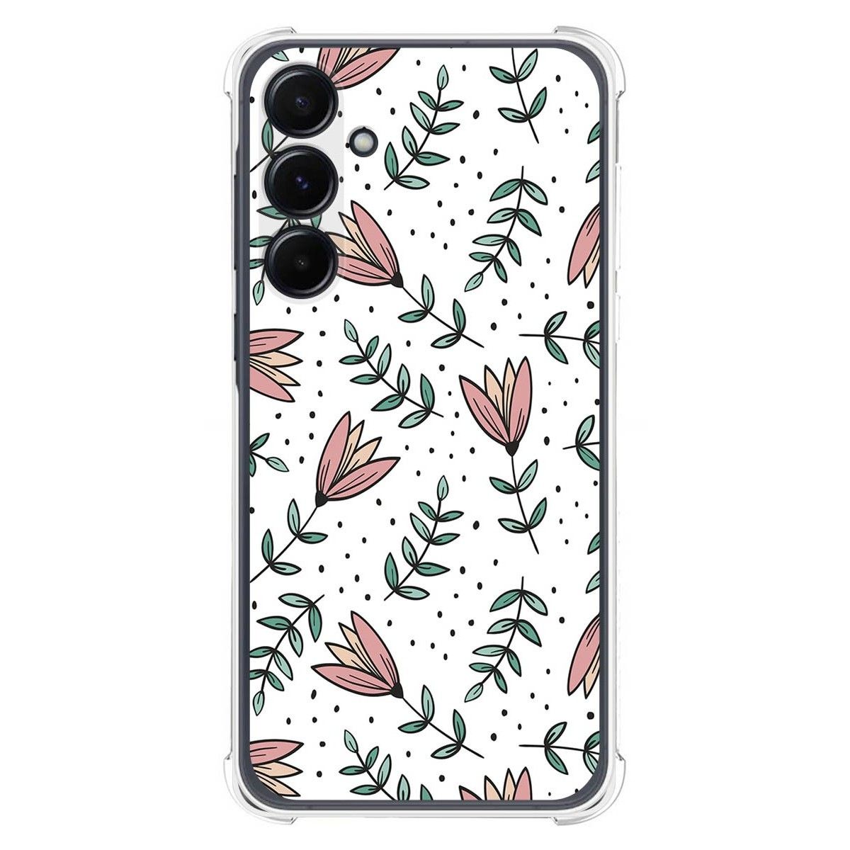 Funda Silicona Antigolpes para Samsung Galaxy A35 5G diseño Flores 01 Dibujos
