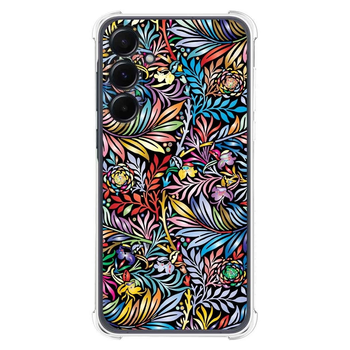 Funda Silicona Antigolpes para Samsung Galaxy A35 5G diseño Flores 04 Dibujos