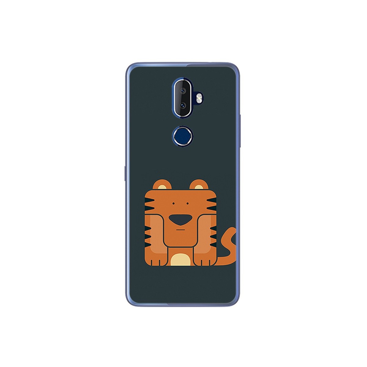 Funda Gel Tpu para Alcatel 3V Diseño Tigre Dibujos