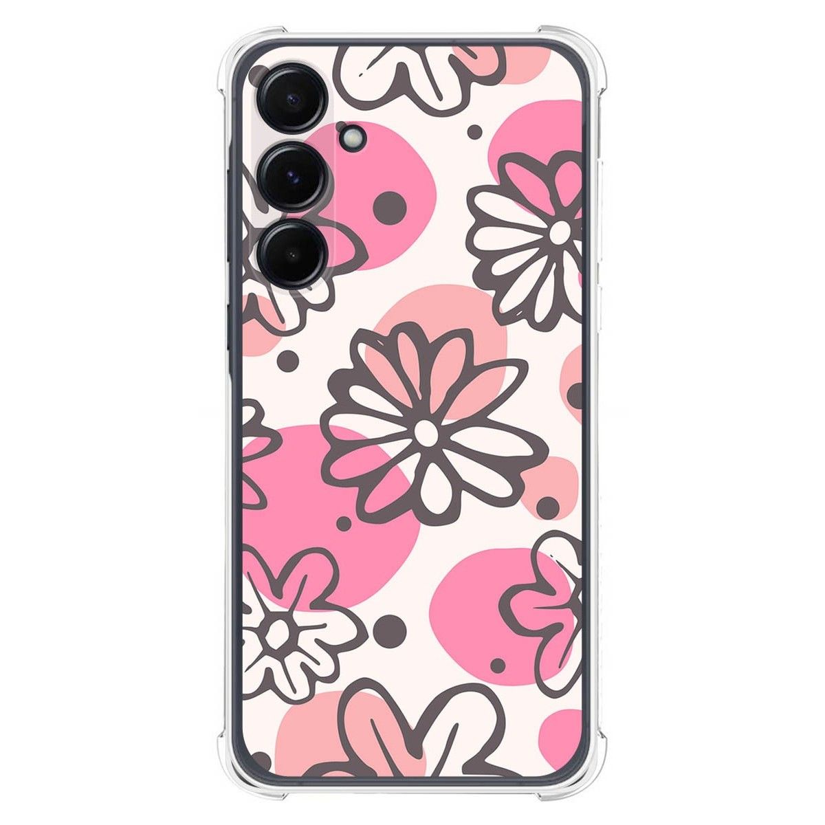 Funda Silicona Antigolpes para Samsung Galaxy A35 5G diseño Flores 09 Dibujos