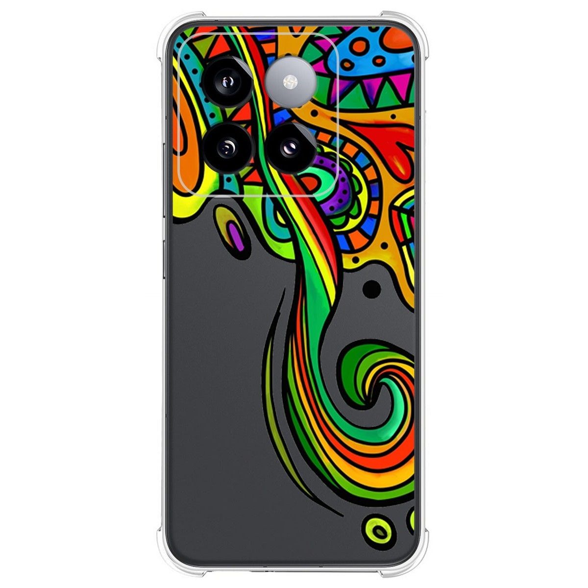 Funda Silicona Antigolpes para Xiaomi 14 5G diseño Colores Dibujos