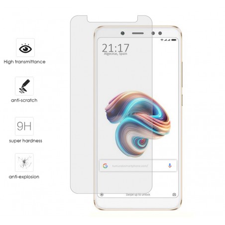 Protector Cristal Templado para Xiaomi Redmi Note 5 / Note 5 Pro Vidrio