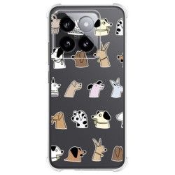 Funda Silicona Antigolpes para Xiaomi 14 5G diseño Perros Dibujos