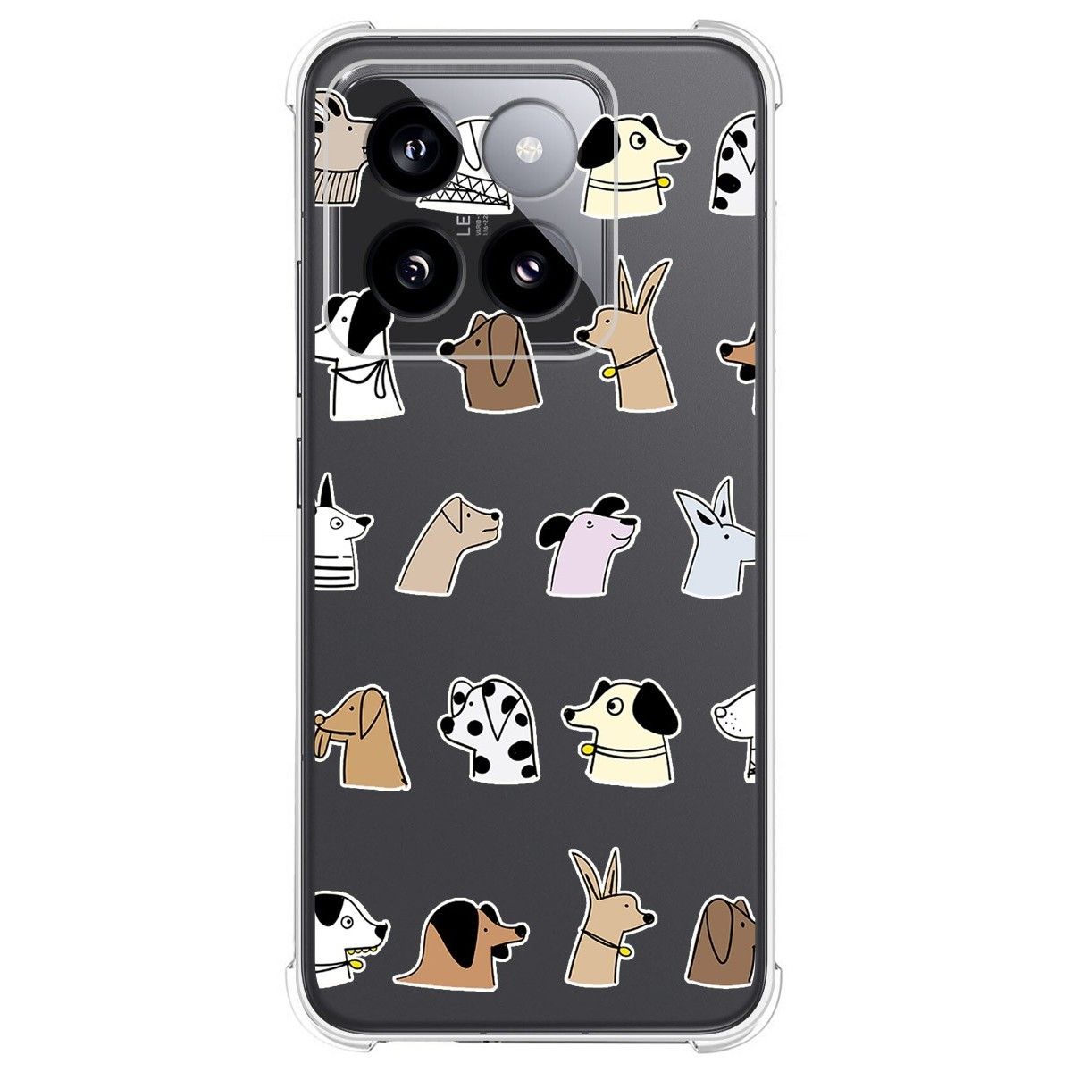 Funda Silicona Antigolpes para Xiaomi 14 5G diseño Perros Dibujos