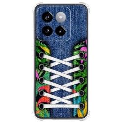 Funda Silicona Antigolpes para Xiaomi 14 5G diseño Zapatillas 13 Dibujos