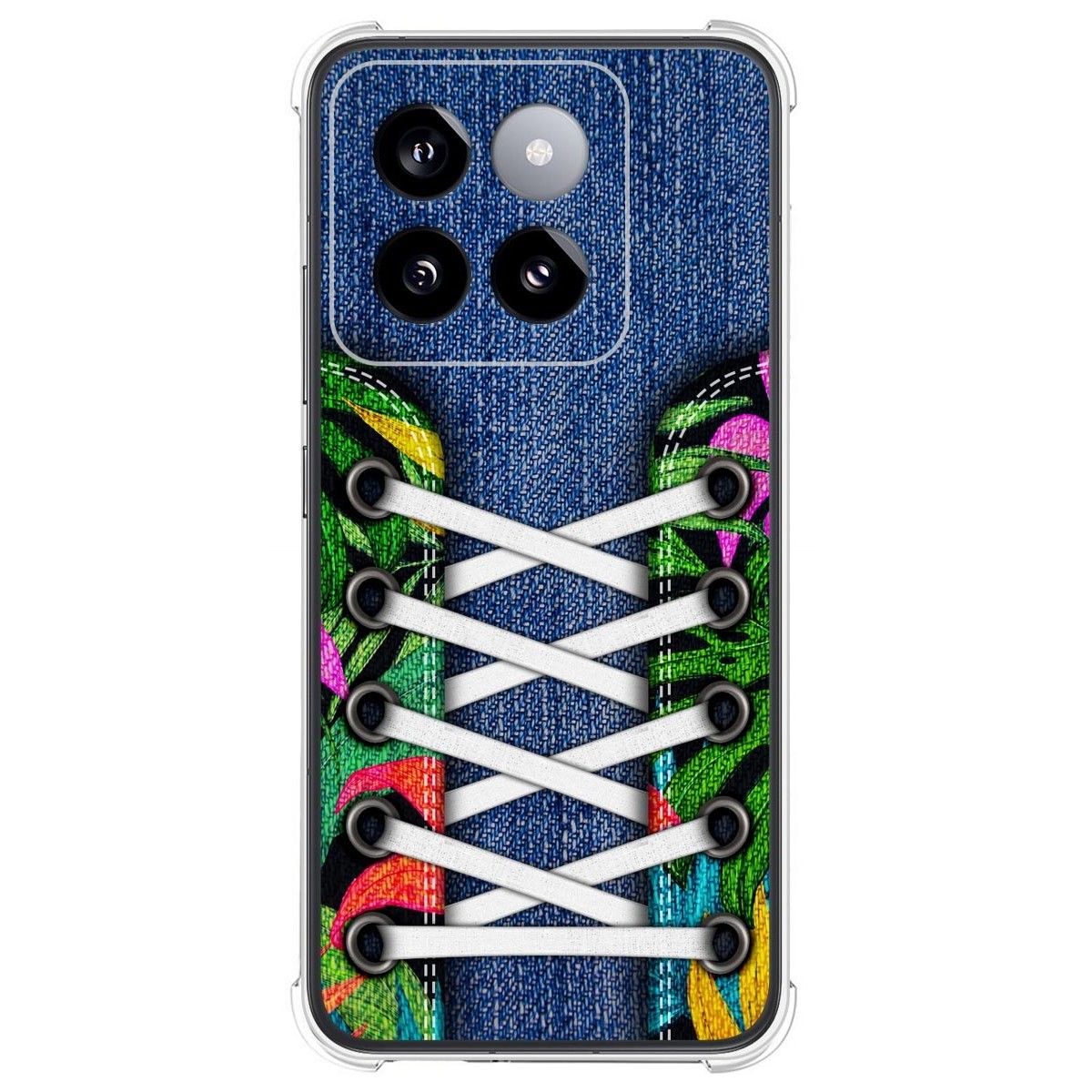 Funda Silicona Antigolpes para Xiaomi 14 5G diseño Zapatillas 13 Dibujos