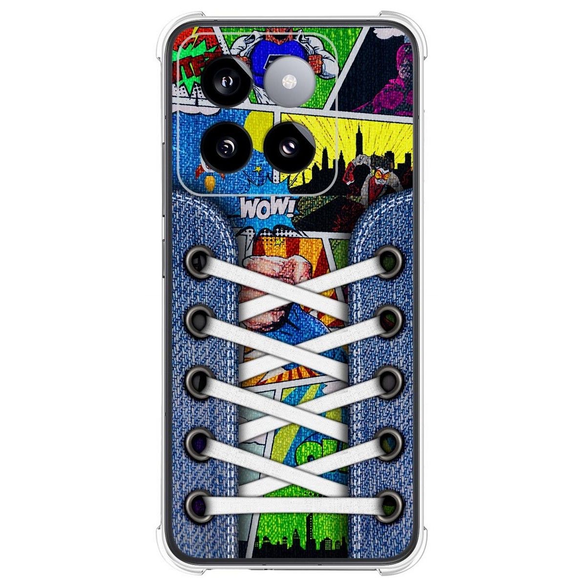 Funda Silicona Antigolpes para Xiaomi 14 5G diseño Zapatillas 14 Dibujos