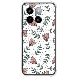 Funda Silicona Antigolpes para Xiaomi 14 5G diseño Flores 01 Dibujos