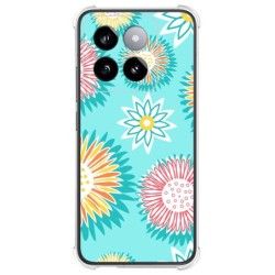 Funda Silicona Antigolpes para Xiaomi 14 5G diseño Flores 05 Dibujos