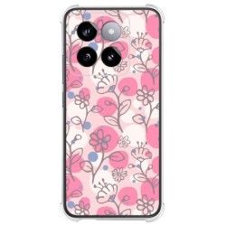 Funda Silicona Antigolpes para Xiaomi 14 5G diseño Flores 07 Dibujos
