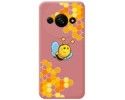 Funda Silicona Líquida Rosa para Xiaomi Redmi A3 diseño Abeja Dibujos